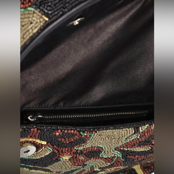 🌺🎉HP🎉🌺 NWOT Staud Beaded Tommy Shoulder Bag Tropical Camo 🌟Rare Find🌟 - Picture 16 of 16